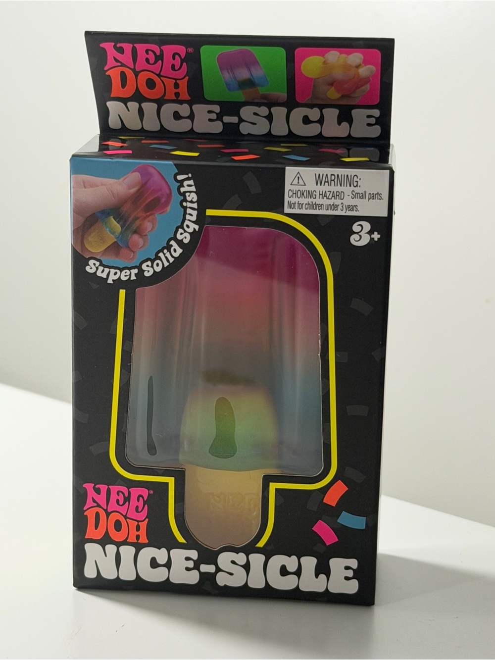 Nice-Sicle Rainbow Popsicle Squishy Toy - Multicolor